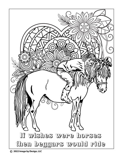 If Wishes Were Horses Coloring Book